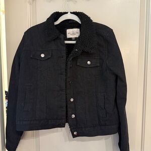 Red Dress Boutique Black Sherpa-Lined Jacket